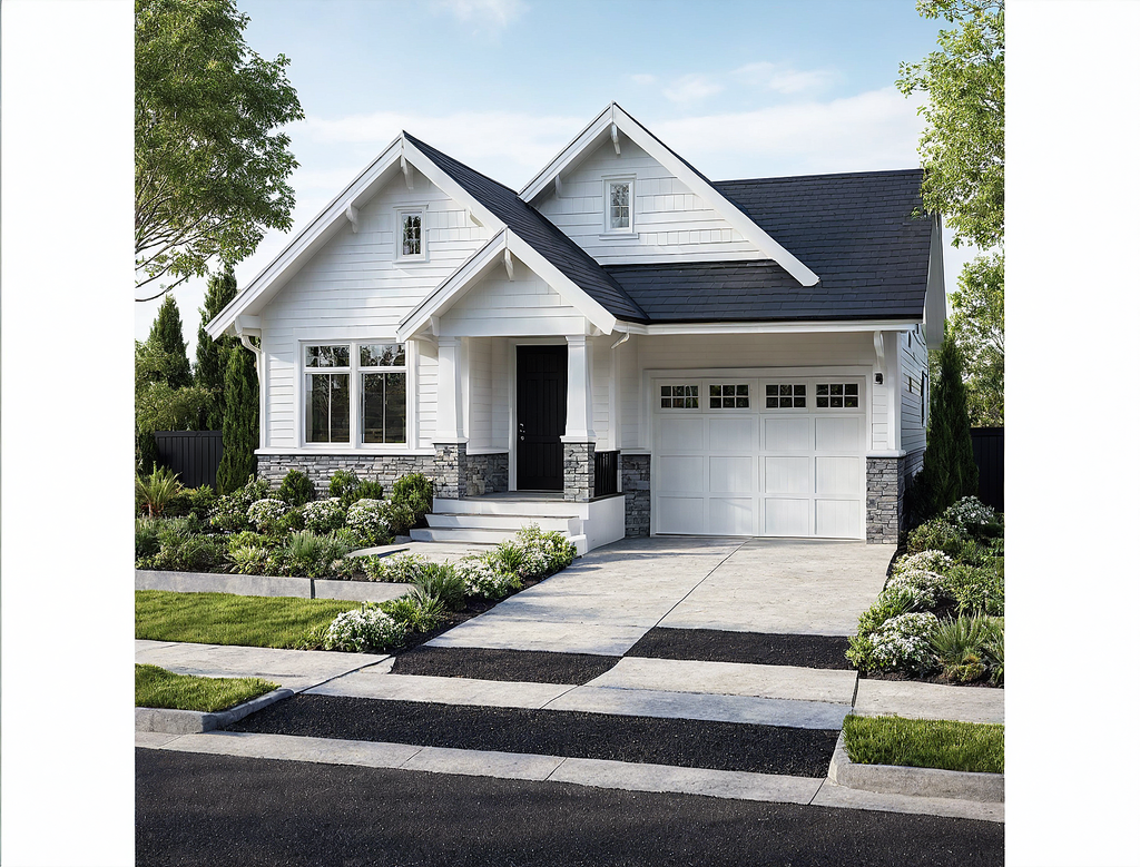 Exterior elevation for Craftsman Plan 515-43