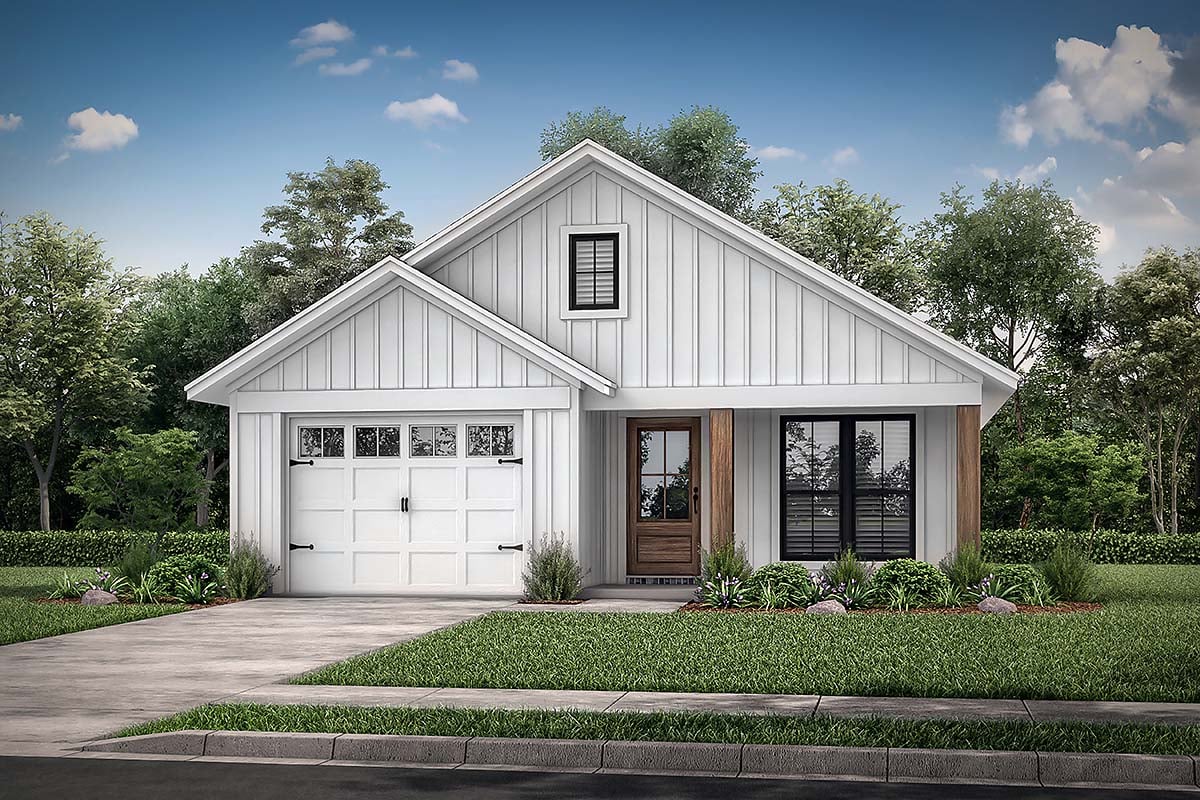Exterior elevation for Traditional Plan 56702